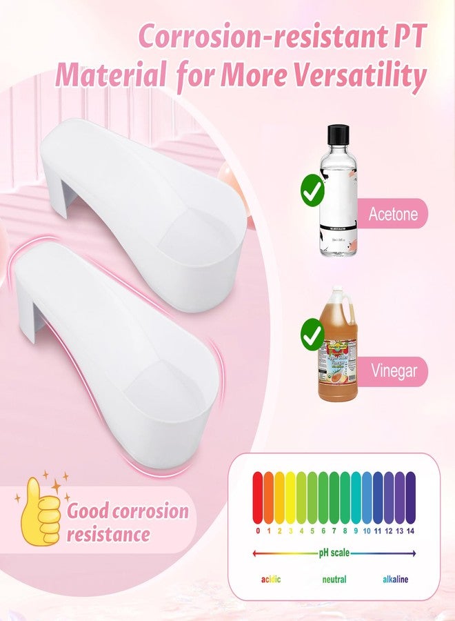 Yokilly Toe Nail Soaking Bowl, 2 PCS Toenails Soak Off Bowl, Shoe Design Foot Bath Soak Tub Bowl, Acetone Proof Pedicure Foot Spa Nail Soaker Bowl for Soak Off Dip Powder Gel Polish Remover (White) - Image 4